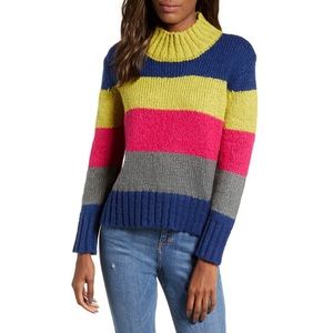 Cotton Emporium Bright Stripe Sweater Size Extra Small NWOT